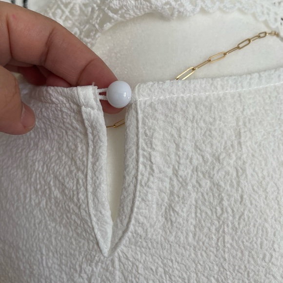 Puff Midi Dress with Sailor Collar (detachable). - Picture 6 of 13